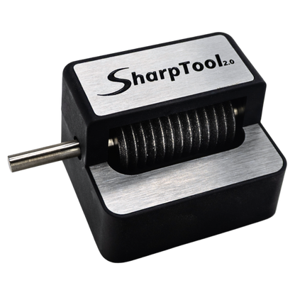 SharpTool 2.0 – CBN sharpening attachment for cordless drills to quickly sharpen oscillating multi-tool saw blades.